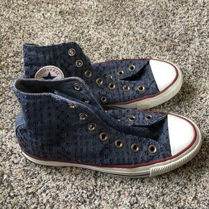 Navy Hightop Converse